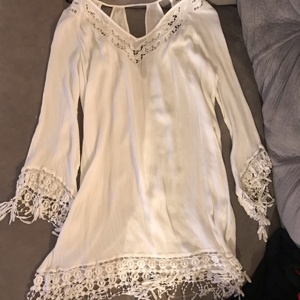 White lacy dress